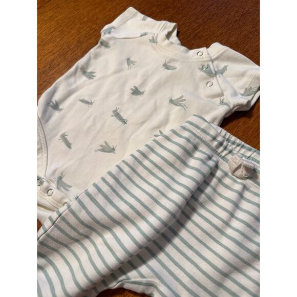 Pehr 0-3m Grasshopper Print Organic Cotton Baby Outfit Set - Picture 3 of 7